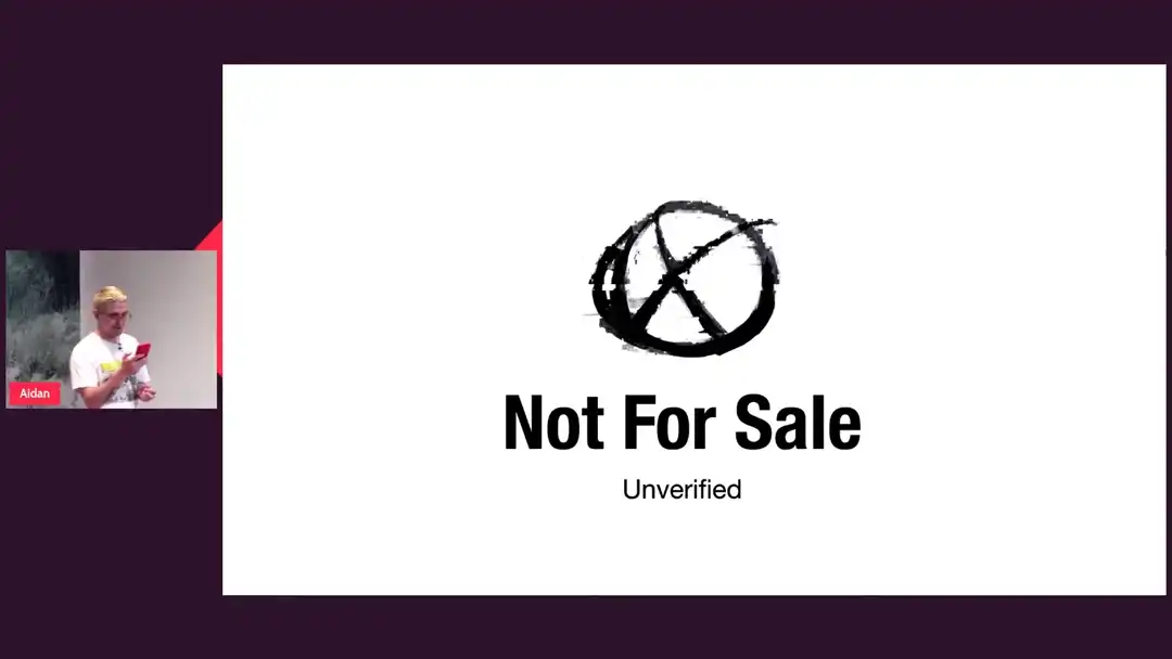 talk by Aidan Rudkovskyi: The NotForSale project