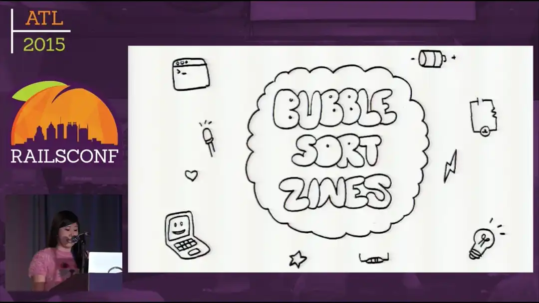 talk by Amy Wibowo: Lightning Talk: Bubble Sort Zines