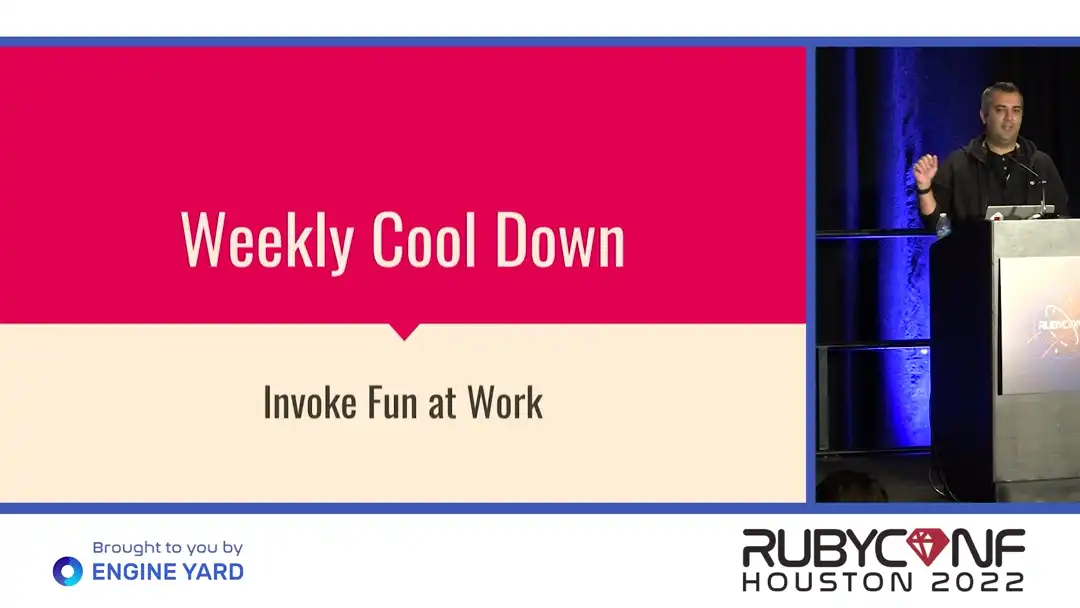 talk by Anas Alkhatib: Lightning Talk: Weekly Cool Down