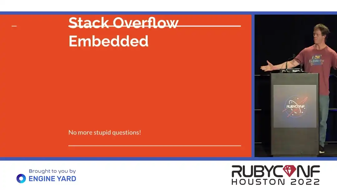 talk by Andrew Gauger: Lightning Talk: Stack Overflow Embedded