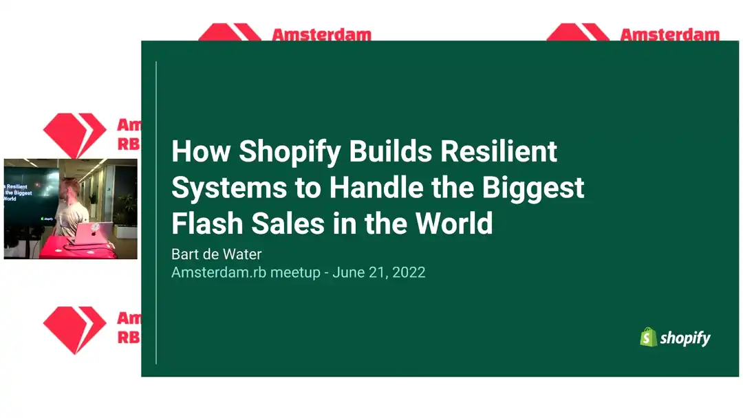 talk by Bart de Water: How to build resilient systems