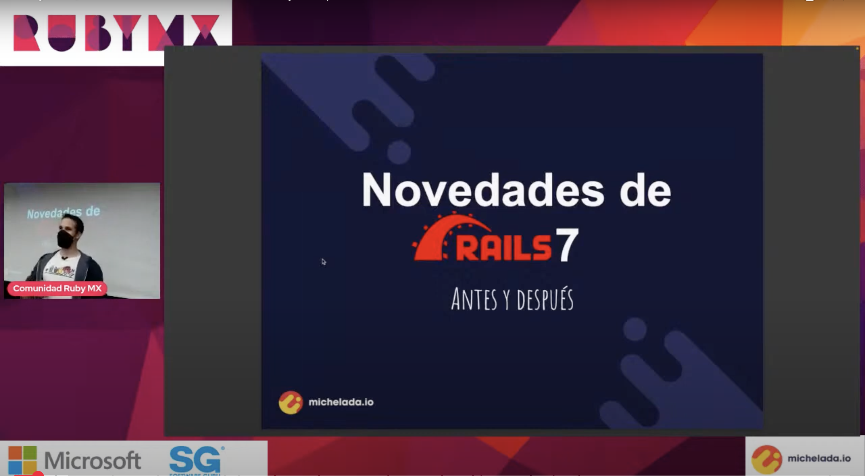 talk by César Eduardo: Novedades de Rails 7 Antes y después