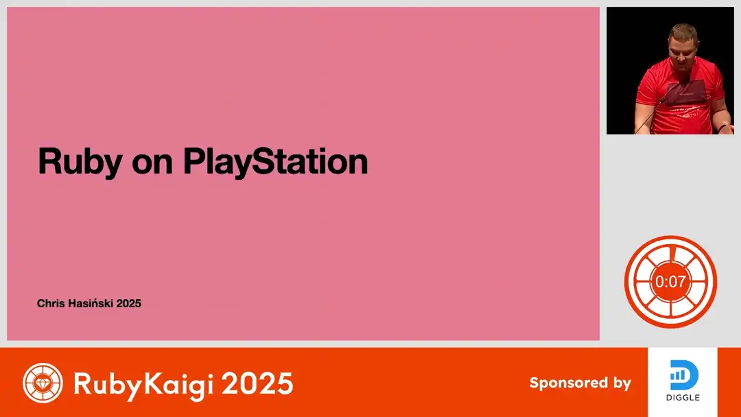 talk by Chris Hasinski: Lightning Talk: Ruby on a PlayStation