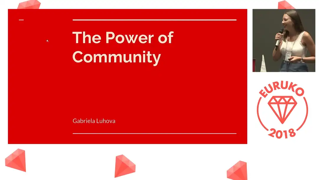 talk by Gabriela Luhova: Lightning Talk: The Power of Community