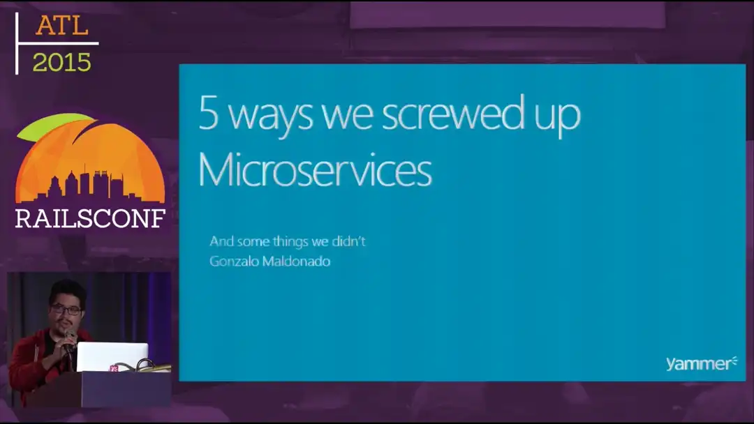 talk by Gonzalo Maldonado: Lightning Talk: 5 ways we screwed up Microservices