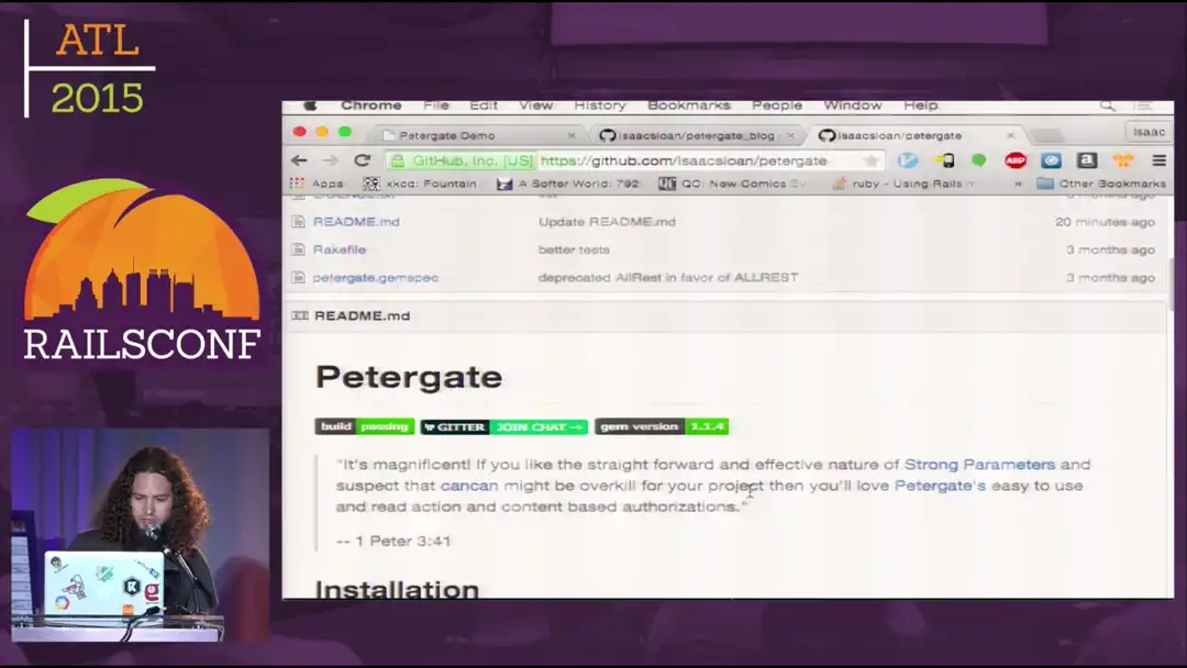 talk by Isaac Sloan: Lightning Talk: Authorization and Petergate