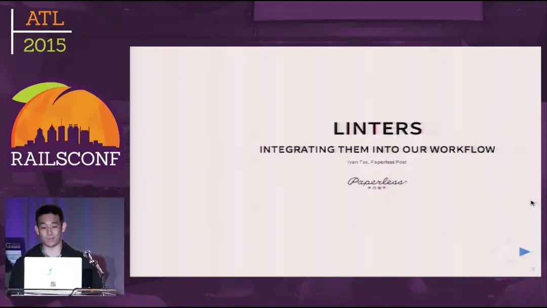 talk by Ivan Tse: Lightning Talk: Linters - Integrating them into our workflows