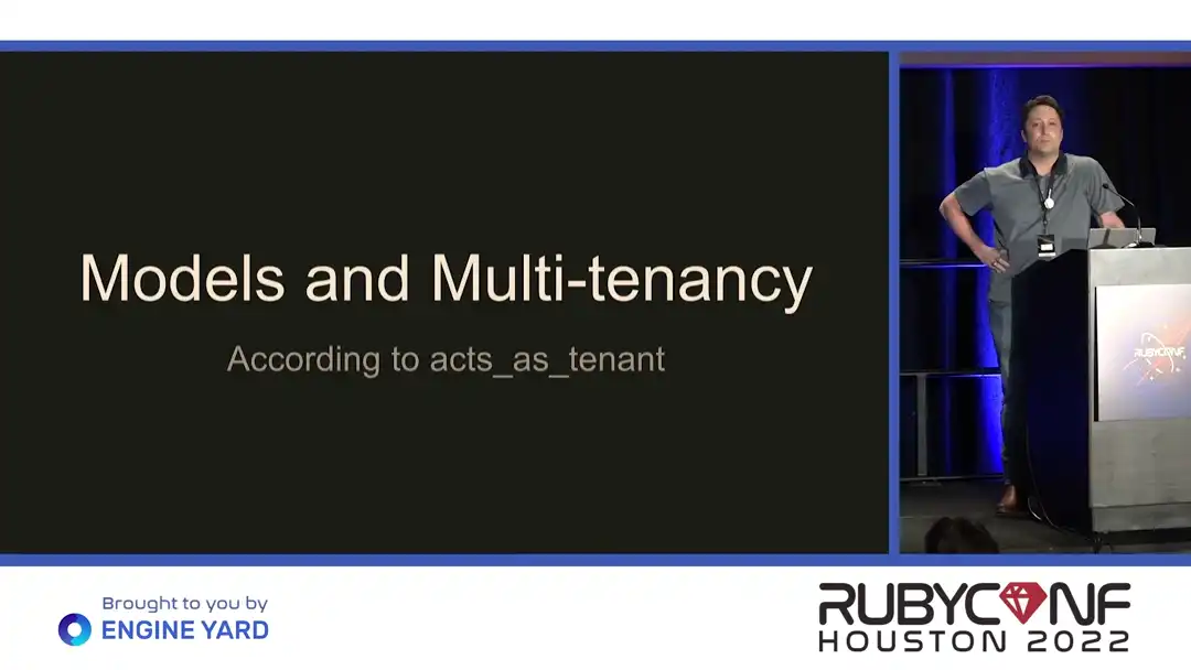 talk by Jacob Daddario: Lightning Talk: Models and Multi-tenancy
