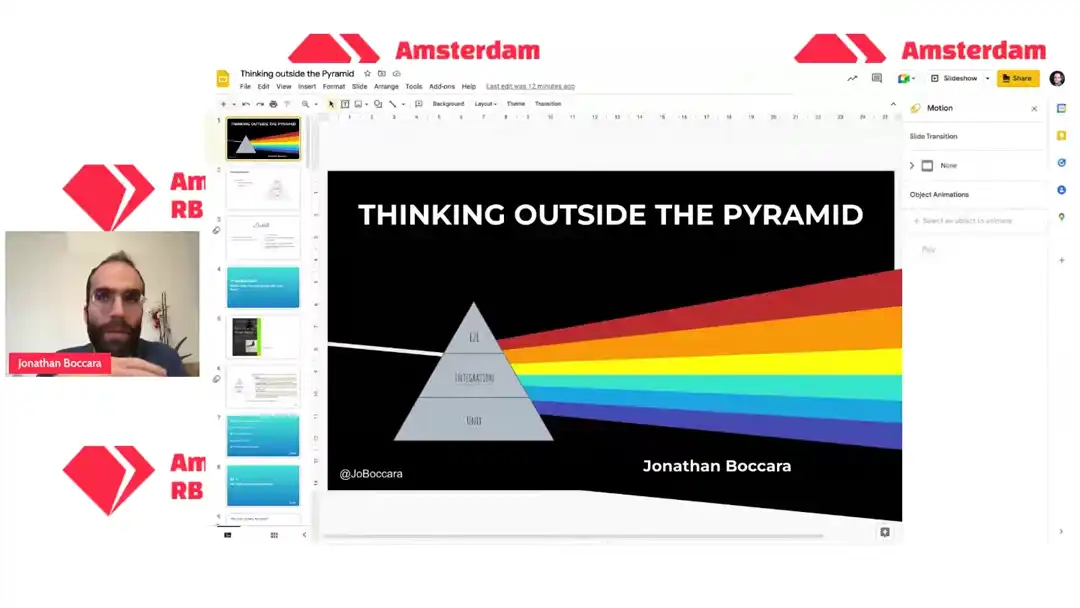 talk by Jonathan Boccara: Thinking outside the (testing) pyramid