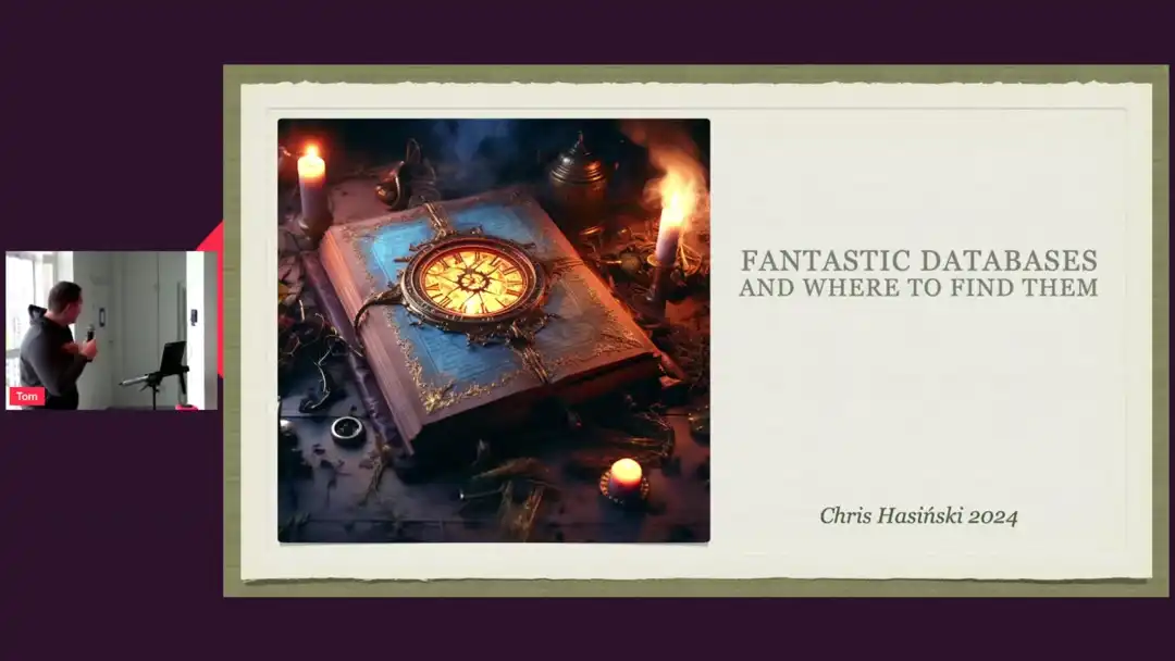 talk by Krzysztof Hasiński: Fantastic Databases And Where to Find Them